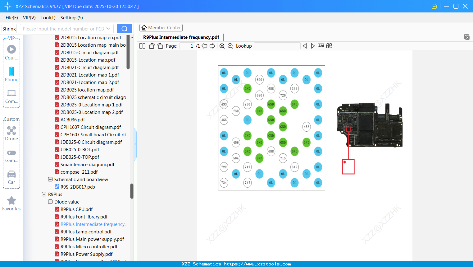 OPPO R9Plus Intermediate Frequency